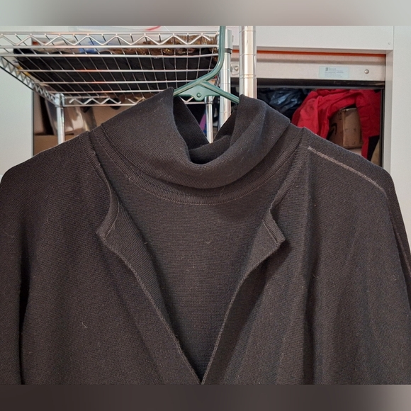 SAINT JAMES | Black, Sleeveless Sweater Turtleneck Dress & Matching Swea… - Picture 4 of 15